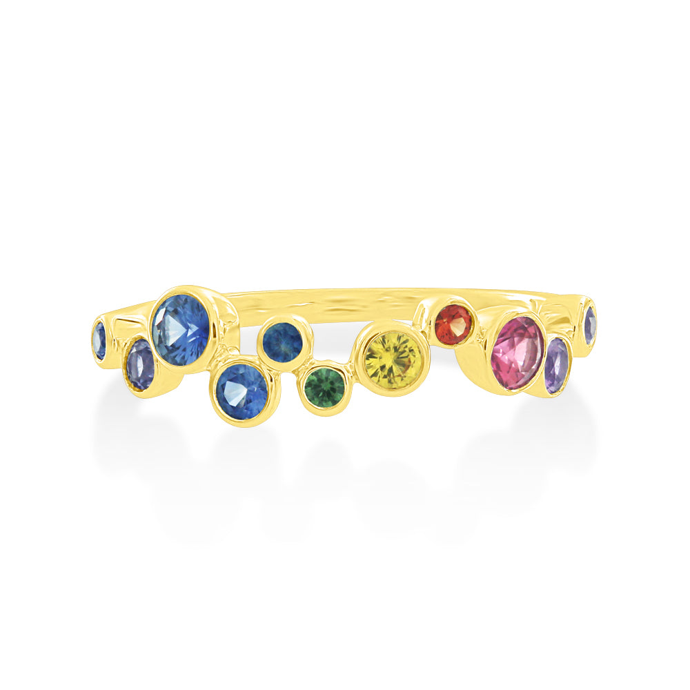 Multi-Colour Sapphire Ring