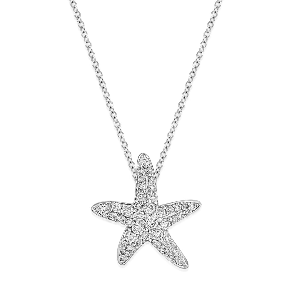 Starfish Diamond Pendant